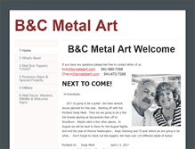 Tablet Screenshot of bcmetalart.com